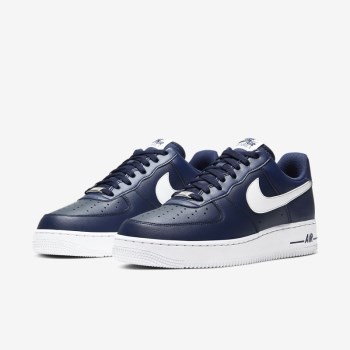 Nike Air Force 1 '07 - Férfi Utcai Cipő - Sötétkék/Fehér